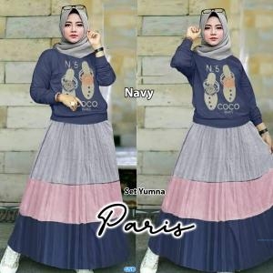 Set Yumna paris maroon