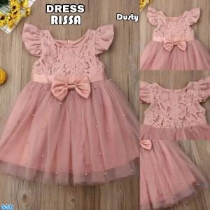 Dress Rissa Kids Maroon