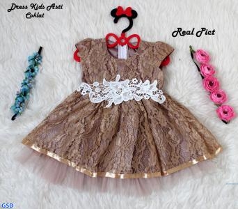 Dress Kids Asti coklat