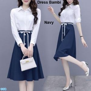 Dress Bambi maroon