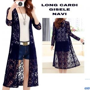 Long Cardi Gisele Navy