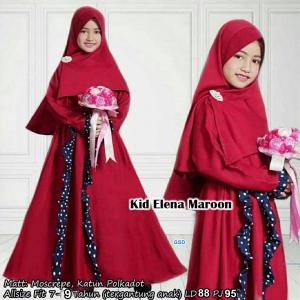 Gamis elena maroon