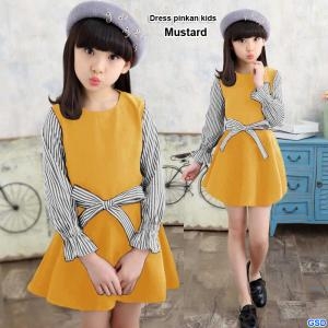 Dresss pinkan kids mustard