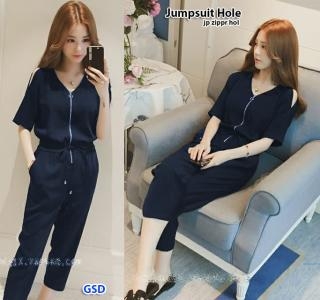 Jp hole navy-jp zipper hol