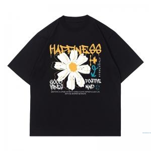 Anetarouca Oversize Happiness Tshirt | Kaos Distro Streetwear Unisex Tee