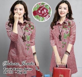 Tunik Salur Sakura Red