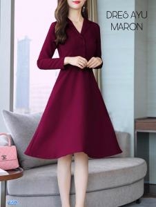 Dress Ayu maroon