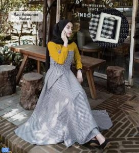 Maxi monocrom mustard