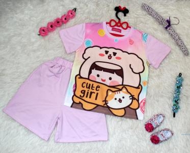 St Cute Girl 2in1 pink muda