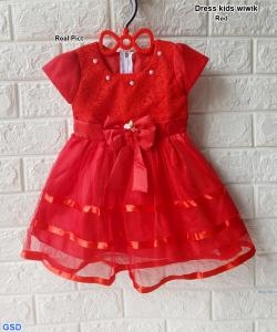 Dress kids wiwik red