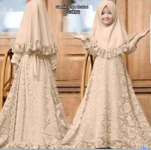 Gamis Dhea brukat coksu