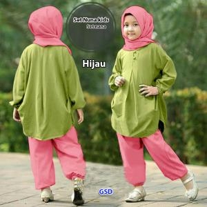 Set nuna kids hijau-set nana