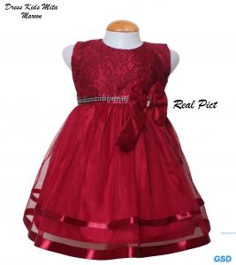 Dress Kids Mita Maroon