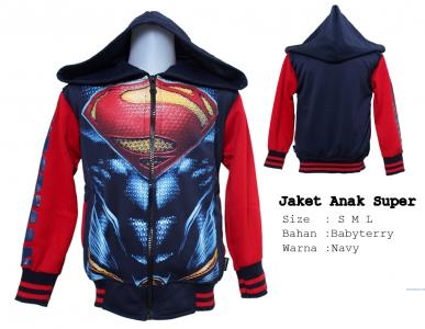 Jaket Kids Super Navy