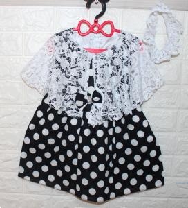 Dress Kids Kelly Onde Hitam