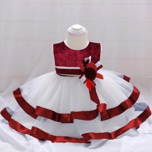 Dress Kids Isabel Brukat Maroon