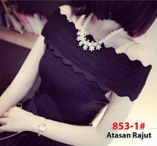 Blus Rajut import 853-1 black