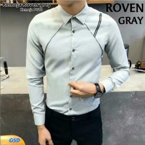 Kemeja roven grey-kmja P010