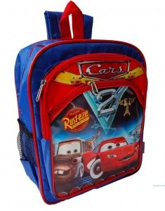 tas anak sekolah ransel anak tk mobil2 BLUE