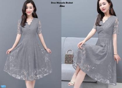 Dress Manuela brukat hijau