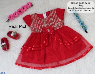 Dress auri kids red