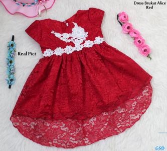 Dress Brukat Alice SML Red