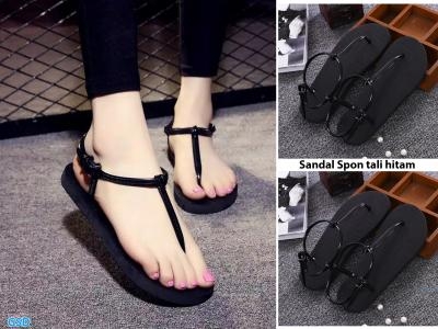 Sandal Spon tali hitam