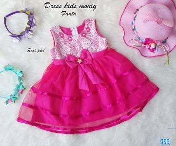 Dress kids moniq soft pink