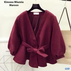 cardi Miumiu maroon