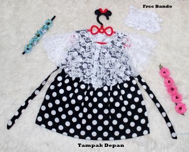 Dress Kids Kelly Onde Hitam