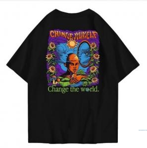 Hi VABA Oversized Change The World Tshirt | Kaos Streetwear Unisex Tee