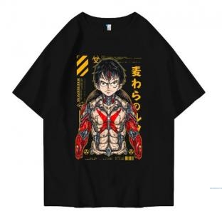 Hi VABA Oversized Cyborg Luffy Tshirt | Kaos Streetwear Unisex Tee