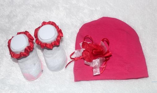 St Bayi Turban Bunga Merah