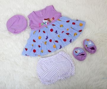 Set bayi fruits kensi 4in1 ungu