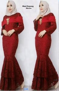 Maxi Duyung maroon