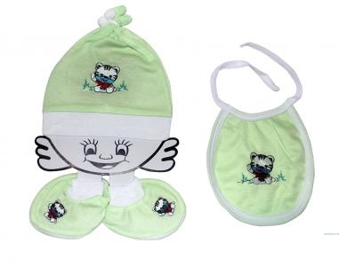 Set bayi polos tiger 01 hijau