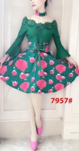 Dress import 7957 hijau