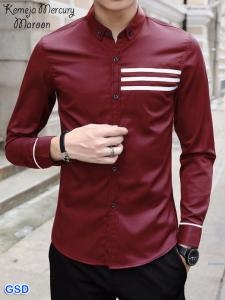 Kemeja Mercury maroon