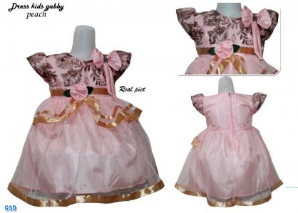 Dress kids gaby peach