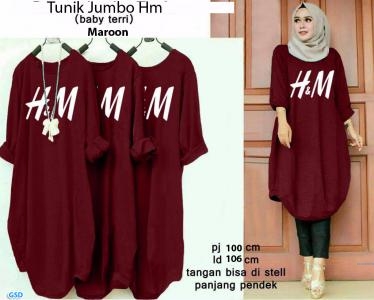 Tunik Jumbo Hm navy