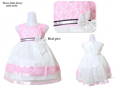 Dress kids desty pink muda