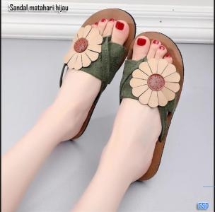 sandal matahari hijau