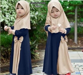 Gamis Nana Kids maroon