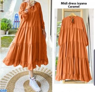 Midi Dress Isyana Caramel