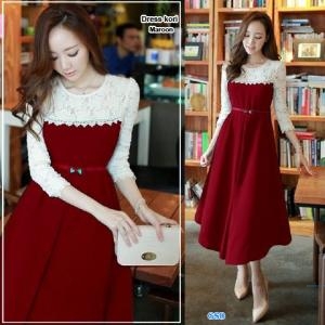 Dress Kori Maroon