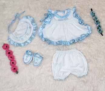 Set Dot Bayi Kecil 4in1 Blue