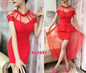 Mini dress import 88269 red