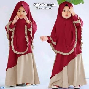 Kids Farasya maroon mocca