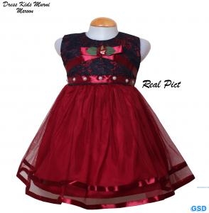 Dress Murni Kids Maroon