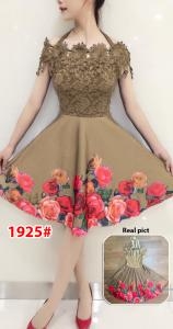 Dress import 1925 coklat